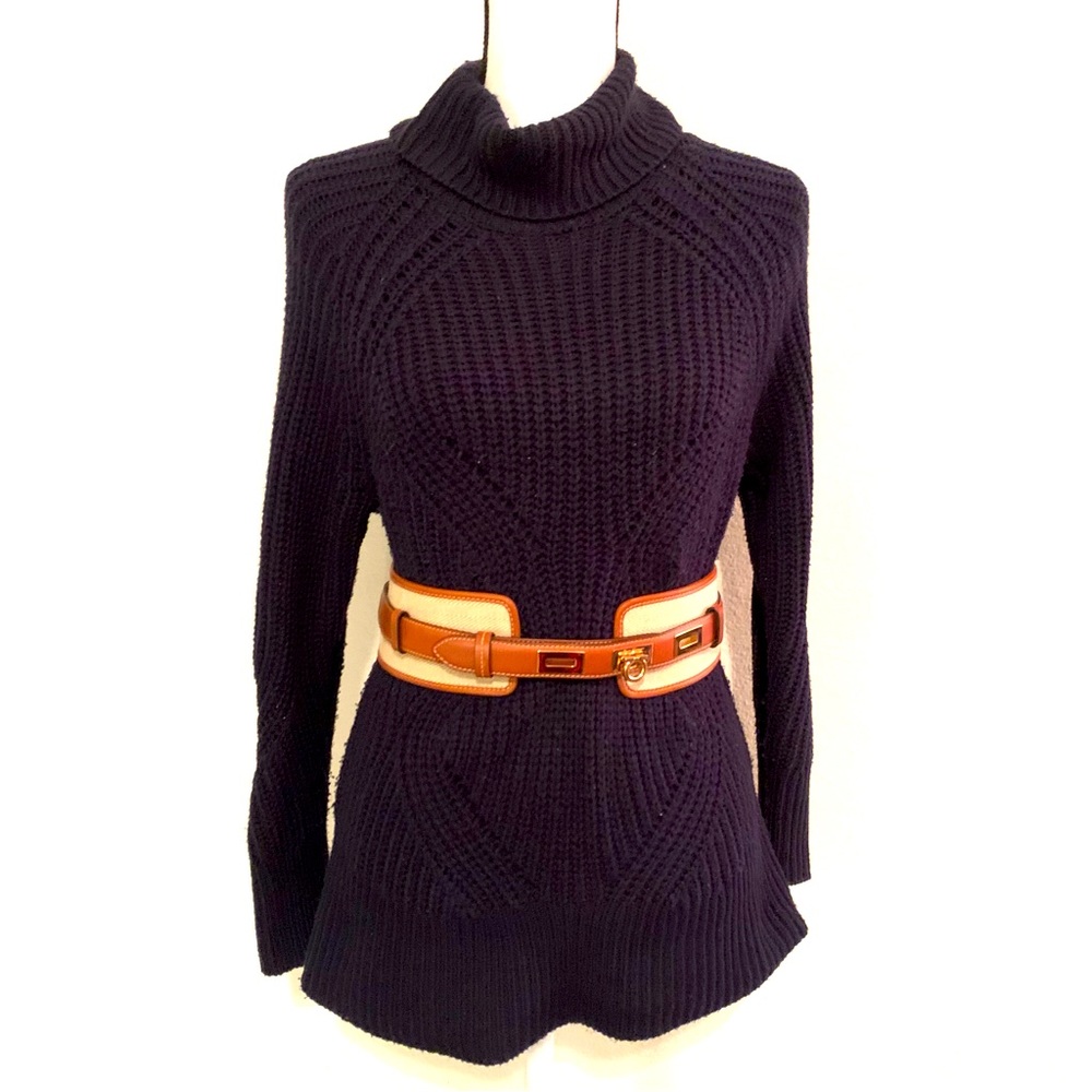 Midnight Navy Blue - Knitted Sweater